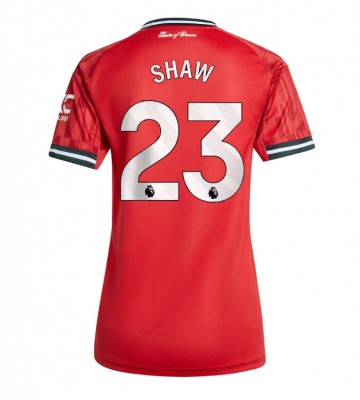 Manchester United Luke Shaw #23 Hjemmebanetrøje Dame 2025-26 Kortærmet